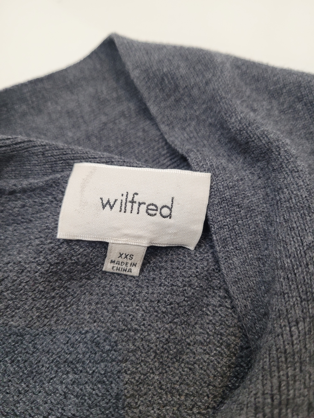Aritzia Wilfred Free Gray Open Front Longline Duster Cardigan Sweater XXS - Picture 7 of 12